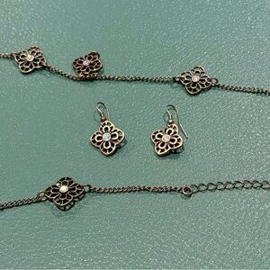 Premier Elegant Floral Gold Jewelry Set